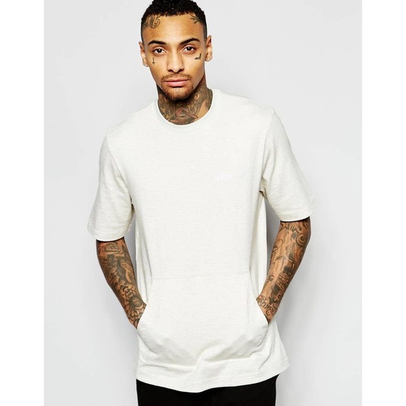 SOLD Adidas Originals Longline T Shirt With Pouch - Picture 1 of 3